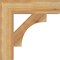 Ekena Millwork Westlake Block Rough Sawn Bracket, Western Red Cedar, 4"W x 18"D x 18"H BKT04X18X18WTL05RWR - alternate 4
